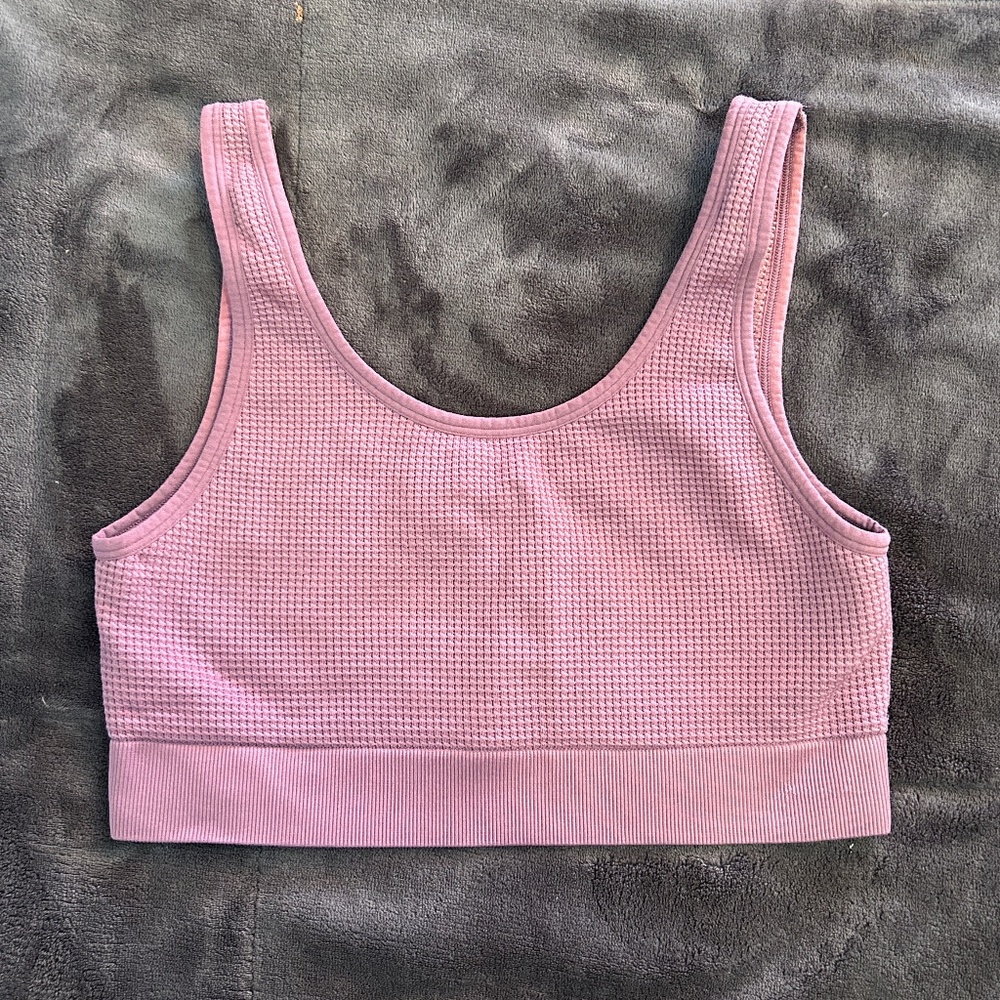 Victoria's Secret Pink Plum Bralette Bra Crop Top Large LN